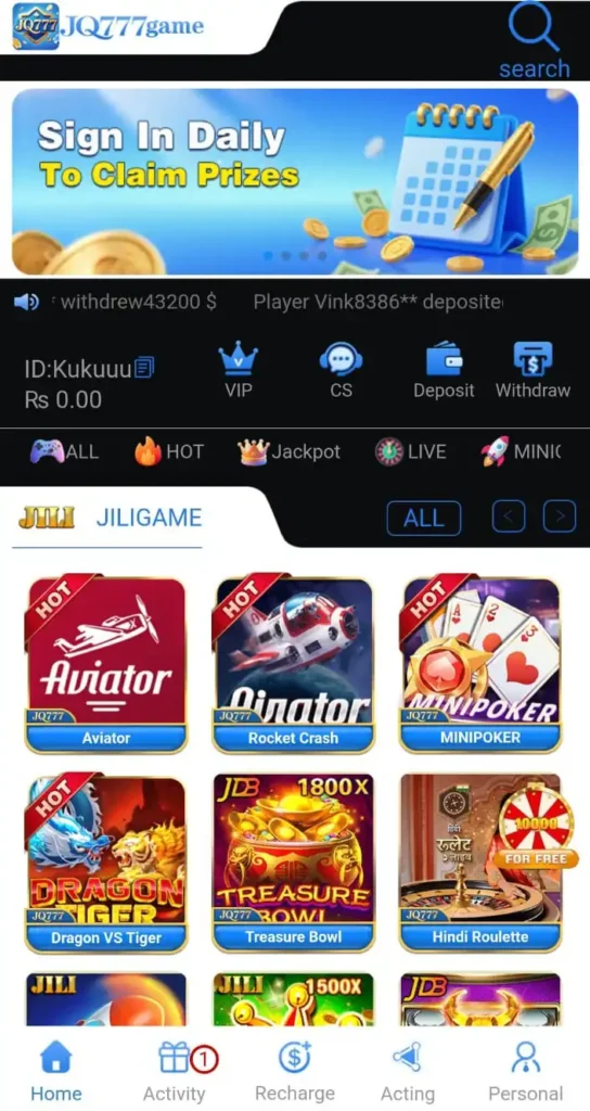 JQ777 Game Apk